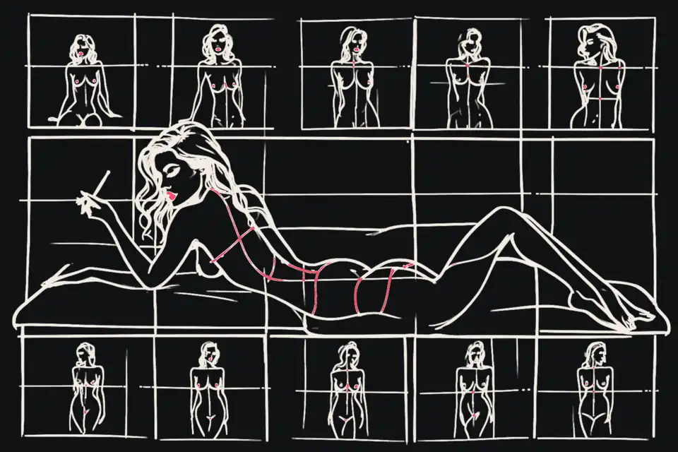 A woman and a wall of screens: multi viewer