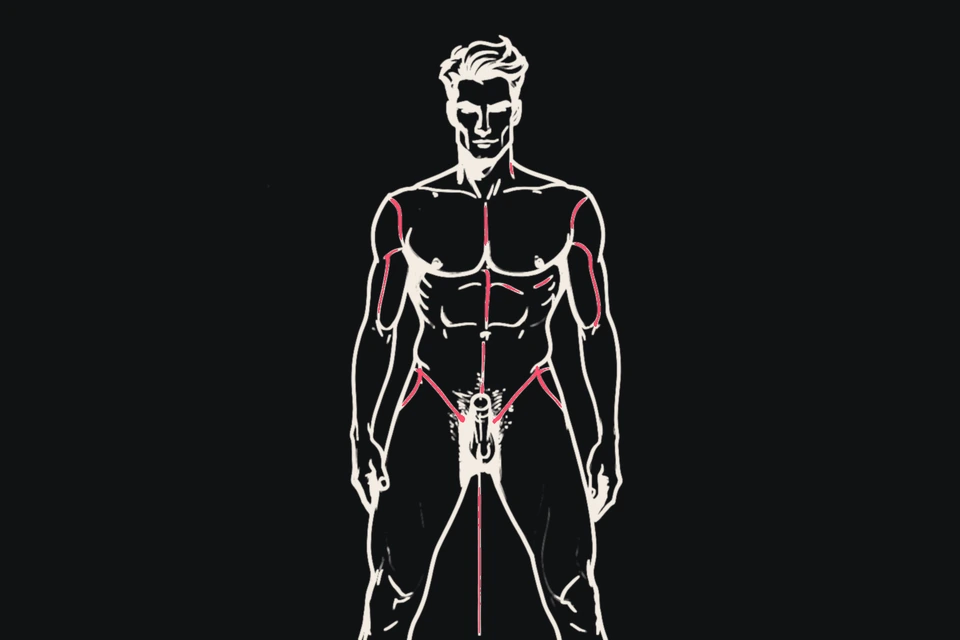 A man stands facing the viewer